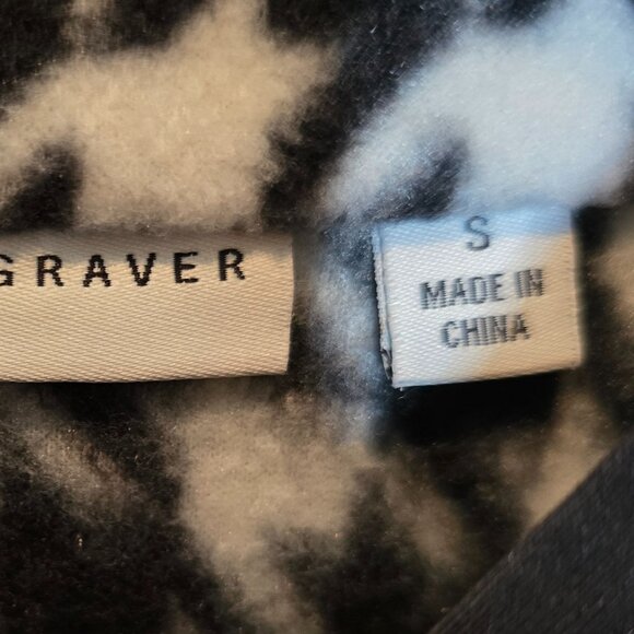 Susan Graver Zip Front Houndstooth Vest Black/White Sleeveless Core Classic Sz S - Picture 9 of 10